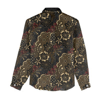 Batik Sekar Jagad Women Casual Shirt Indonesian Traditional Pattern