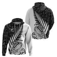 New Zealand Silver Fern Rugby Hoodie Aotearoa Maori White Version LT01 - Polynesian Pride