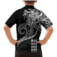 Hawaii Valentine Family Matching Mermaid Dress and Hawaiian Shirt Kakau Polynesian Heart LT01 - Polynesian Pride