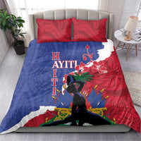 Haiti Le Marron Inconnu Bedding Set Dashiki Mix Polynesian Pattern