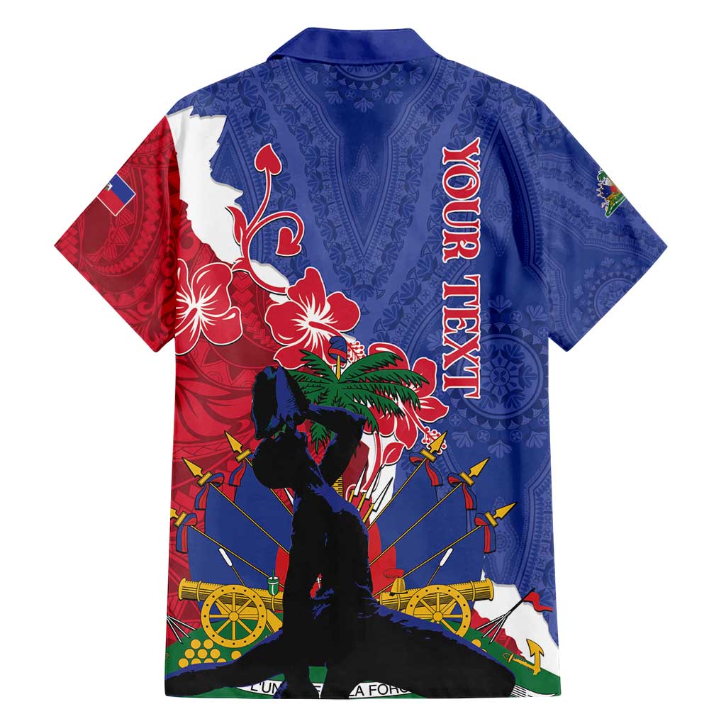 Personalised Haiti Le Marron Inconnu Family Matching Tank Maxi Dress and Hawaiian Shirt Dashiki Mix Polynesian Pattern