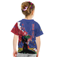 Personalised Haiti Le Marron Inconnu Kid T Shirt Dashiki Mix Polynesian Pattern LT01 - Polynesian Pride