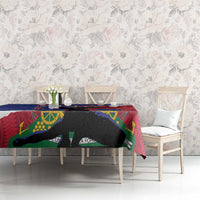 Haiti Le Marron Inconnu Tablecloth Dashiki Mix Polynesian Pattern