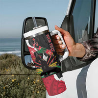 Personalised Ayiti Neg Marron Tumbler With Handle Dashiki Mix Polynesian Pattern