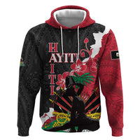 Personalised Ayiti Neg Marron Zip Hoodie Dashiki Mix Polynesian Pattern