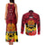 Papua New Guinea Couples Matching Tank Maxi Dress and Long Sleeve Button Shirts Bird Of Paradise Mix Polynesian Pattern LT01 - Polynesian Pride