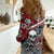 Hawaii Halloween Women Casual Shirt Hibiscus Skull Kakau Pattern LT01 - Polynesian Pride