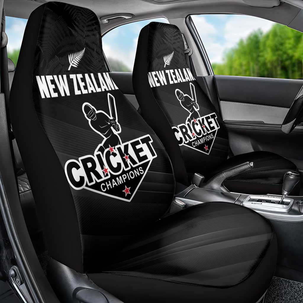 New Zealand Cricket Car Seat Cover Aotearoa Black Cap Come On
