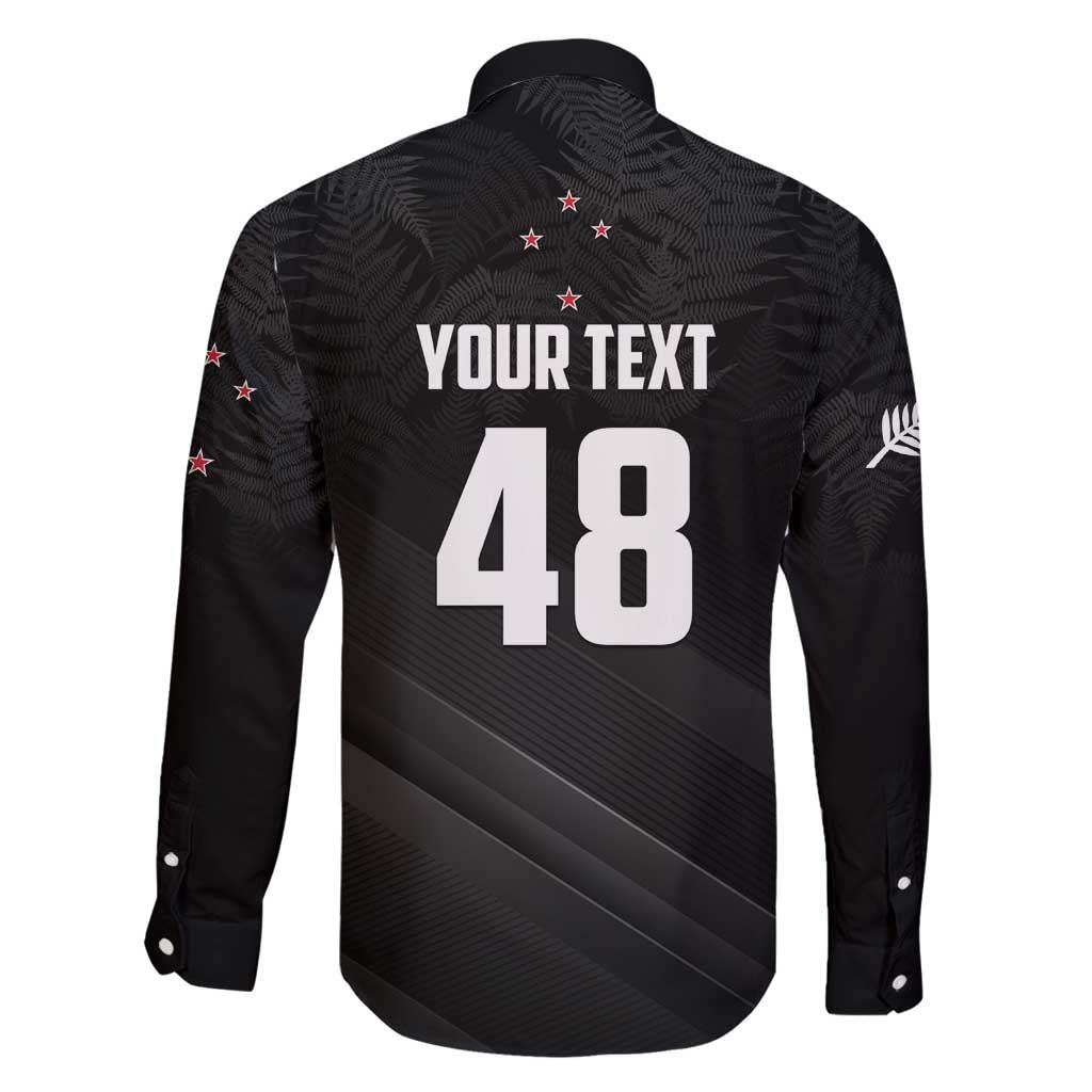 Custom New Zealand Cricket Family Matching Long Sleeve Bodycon Dress and Hawaiian Shirt Aotearoa Black Cap Come On