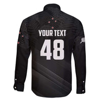 Custom New Zealand Cricket Family Matching Puletasi and Hawaiian Shirt Aotearoa Black Cap Come On