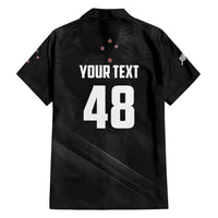 Custom New Zealand Cricket Family Matching Tank Maxi Dress and Hawaiian Shirt Aotearoa Black Cap Come On