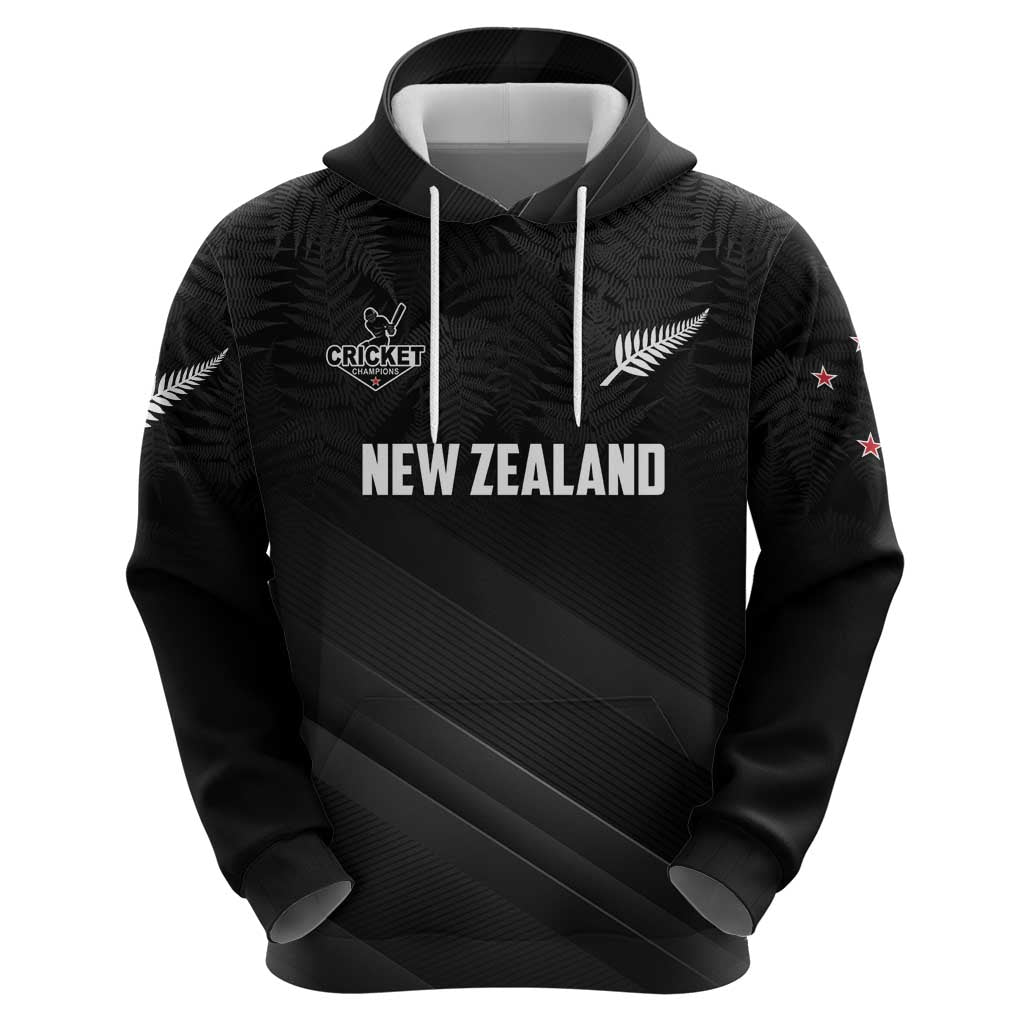 Custom New Zealand Cricket Hoodie Aotearoa Black Cap Come On