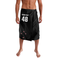 Custom New Zealand Cricket Lavalava Aotearoa Black Cap Come On