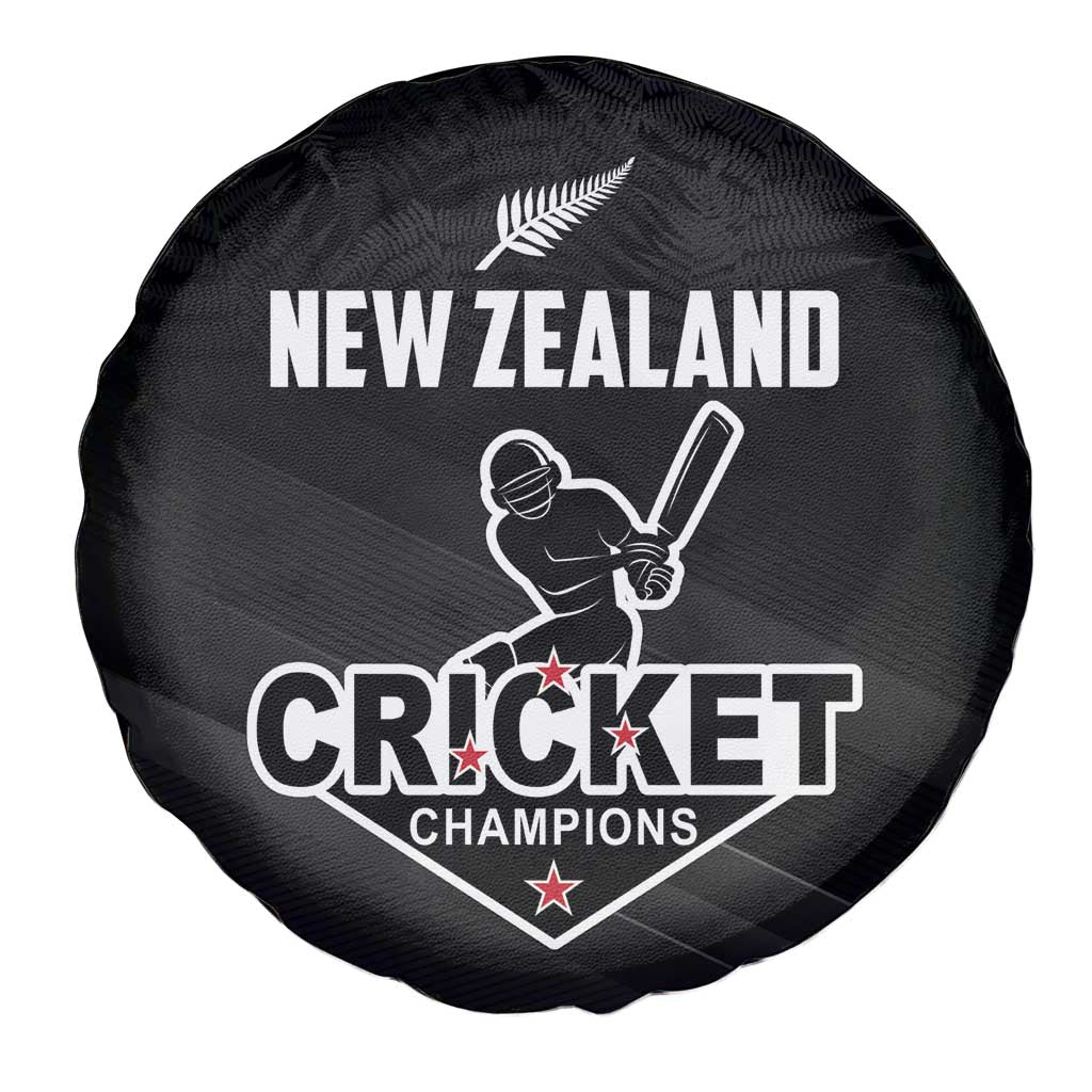 New Zealand Cricket Spare Tire Cover Aotearoa Black Cap Come On LT01 - Polynesian Pride