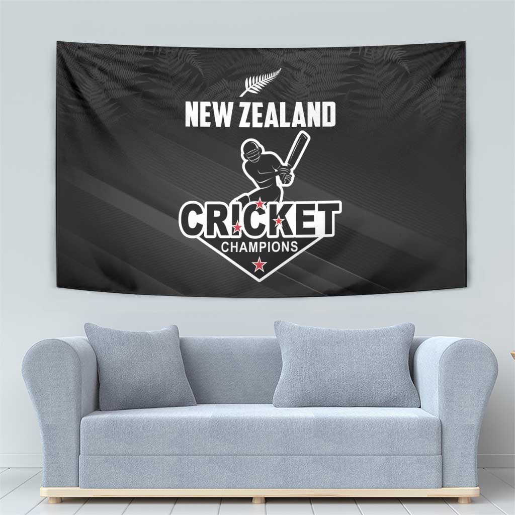 New Zealand Cricket Tapestry Aotearoa Black Cap Come On LT01 - Polynesian Pride