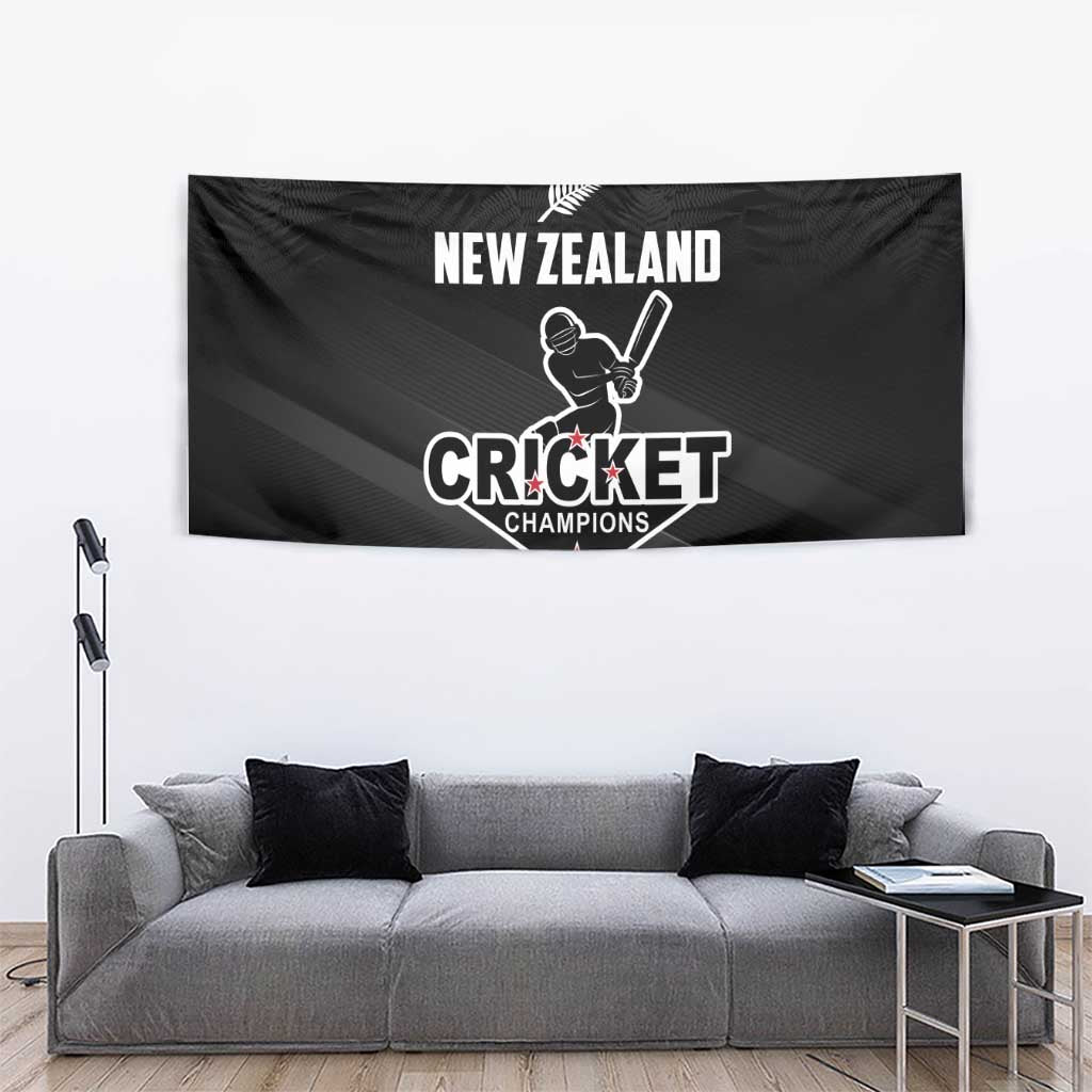 New Zealand Cricket Tapestry Aotearoa Black Cap Come On LT01 - Polynesian Pride