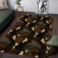 Javanese Batik Semen Area Rug Indonesian Traditional Pattern