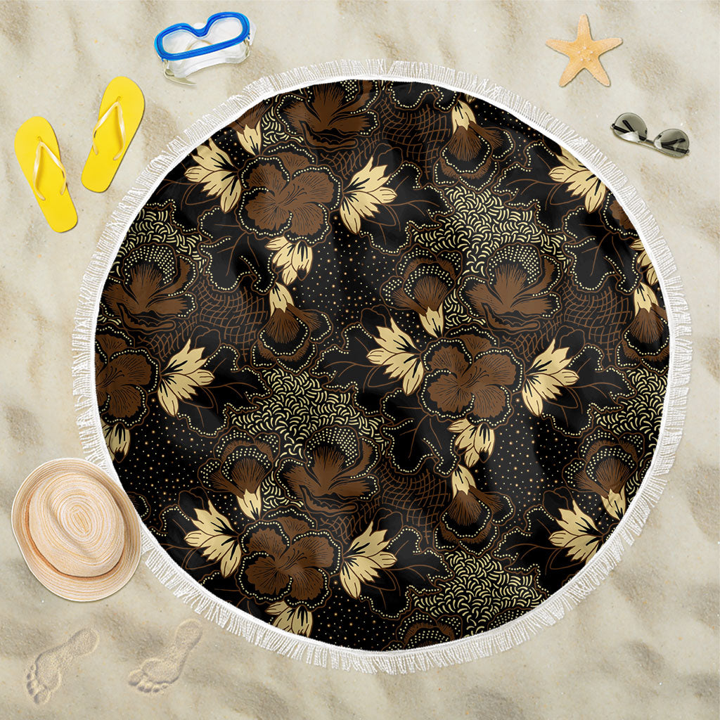 Javanese Batik Semen Beach Blanket Indonesian Traditional Pattern