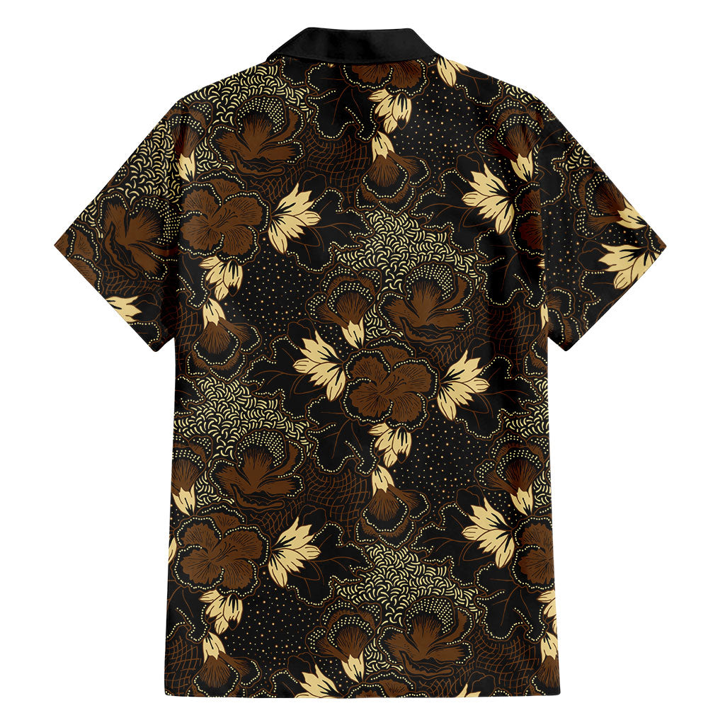 Javanese Batik Semen Family Matching Mermaid Dress and Hawaiian Shirt Indonesian Traditional Pattern