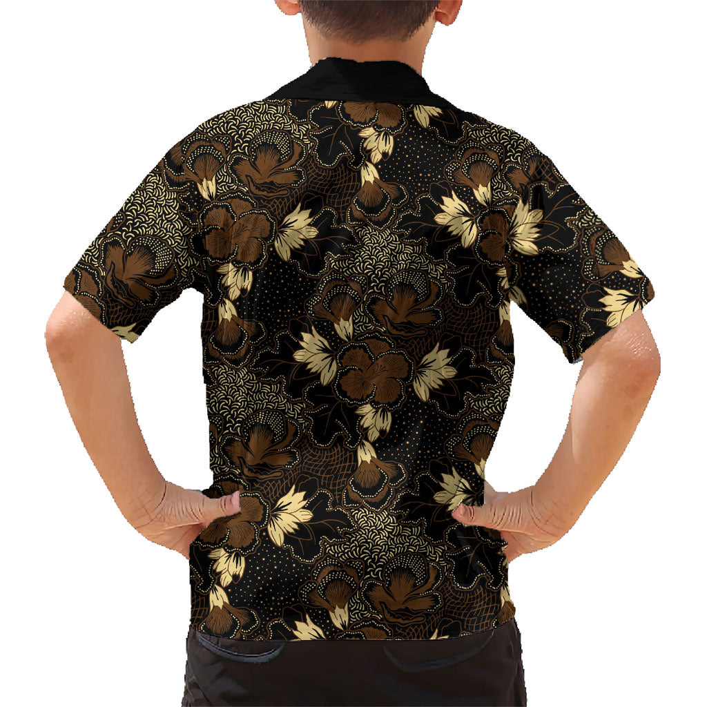 Javanese Batik Semen Family Matching Puletasi and Hawaiian Shirt Indonesian Traditional Pattern