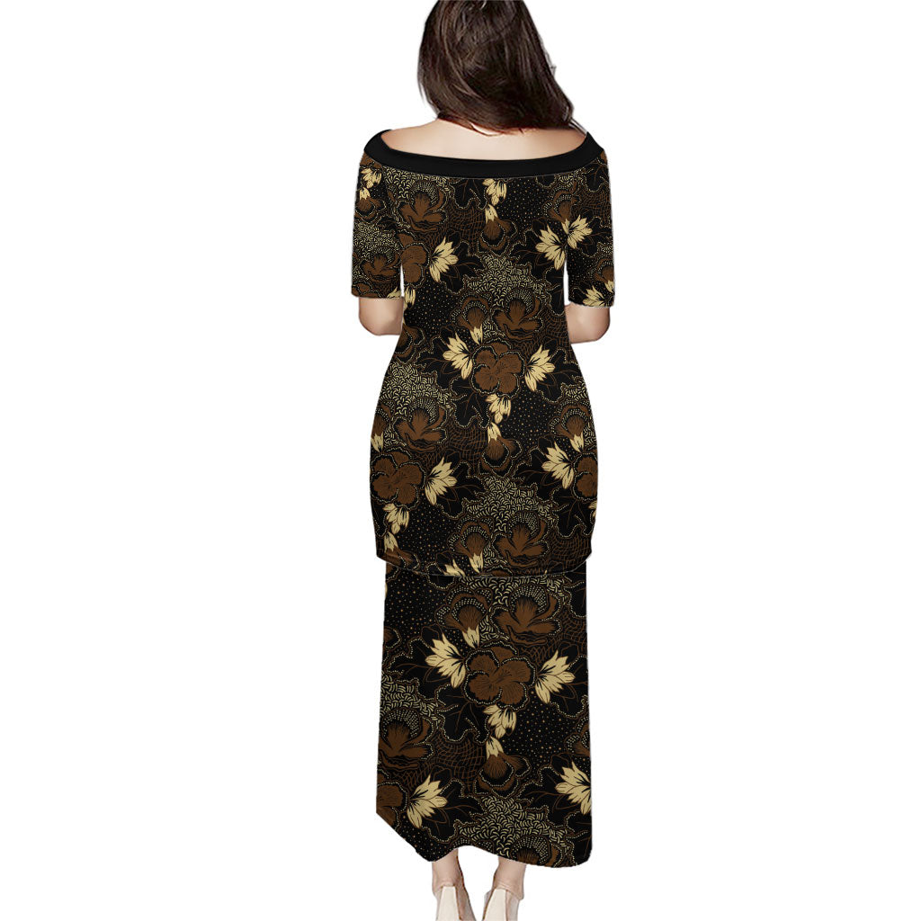 Javanese Batik Semen Family Matching Puletasi and Hawaiian Shirt Indonesian Traditional Pattern