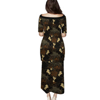 Javanese Batik Semen Family Matching Puletasi and Hawaiian Shirt Indonesian Traditional Pattern