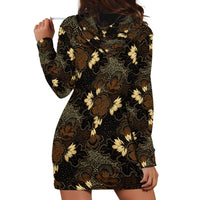 Javanese Batik Semen Hoodie Dress Indonesian Traditional Pattern