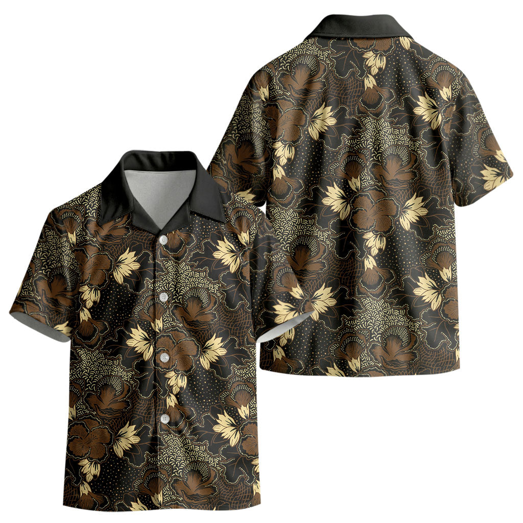 Javanese Batik Semen Kid Hawaiian Shirt Indonesian Traditional Pattern LT01 - Polynesian Pride