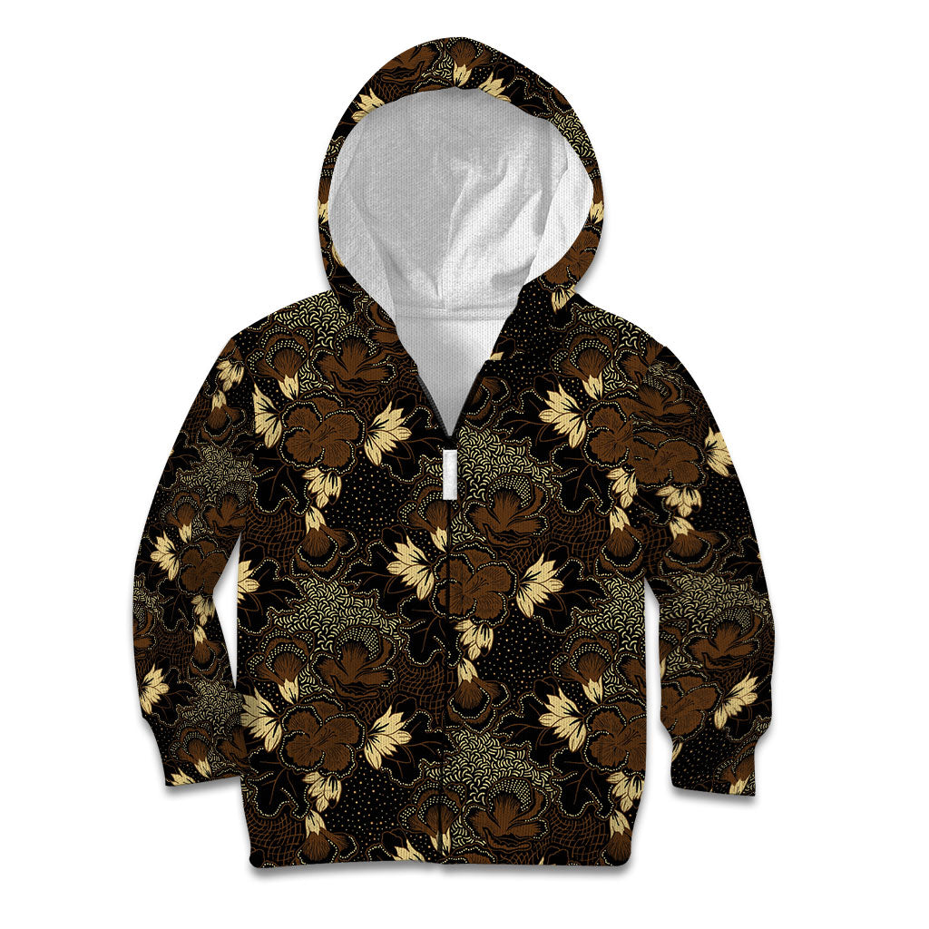 Javanese Batik Semen Kid Hoodie Indonesian Traditional Pattern