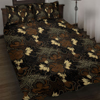 Javanese Batik Semen Quilt Bed Set Indonesian Traditional Pattern