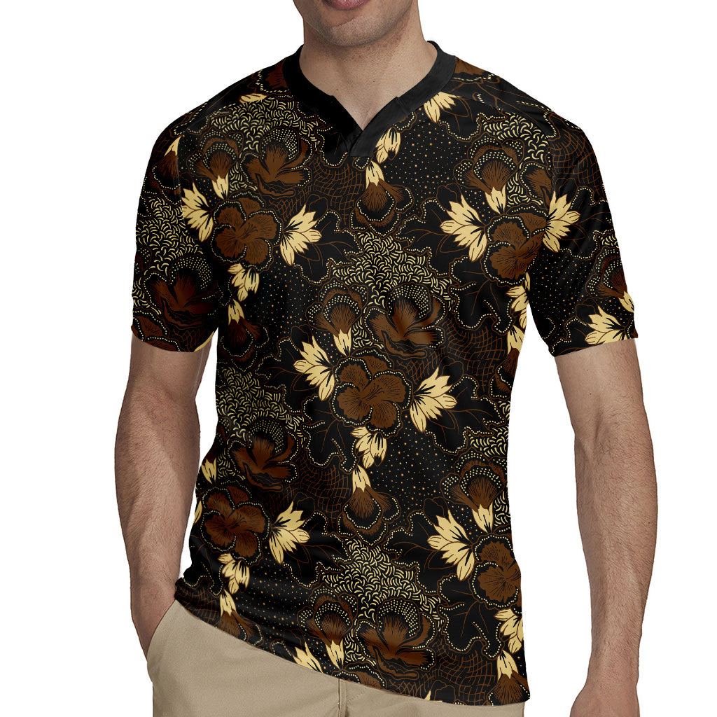 Javanese Batik Semen Rugby Jersey Indonesian Traditional Pattern