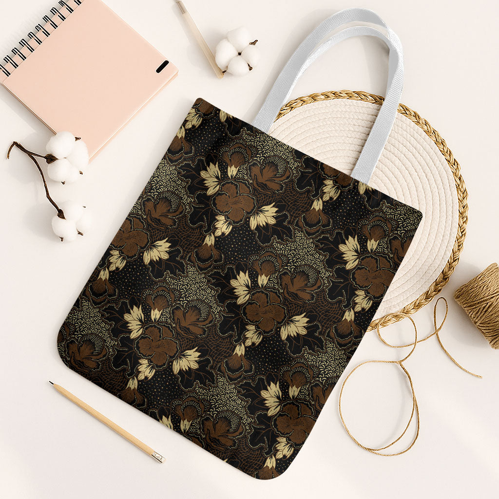 Javanese Batik Semen Tote Bag Indonesian Traditional Pattern