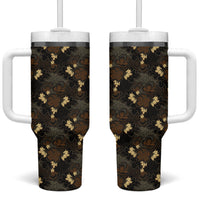 Javanese Batik Semen Tumbler With Handle Indonesian Traditional Pattern