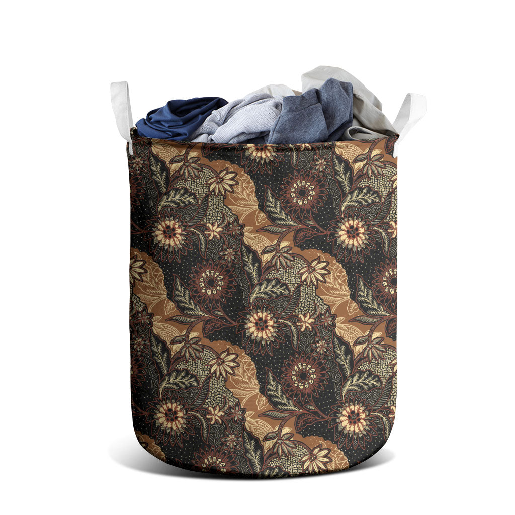 Batik Pedalaman Semen Lereng Style Laundry Basket Indonesian Traditional Pattern