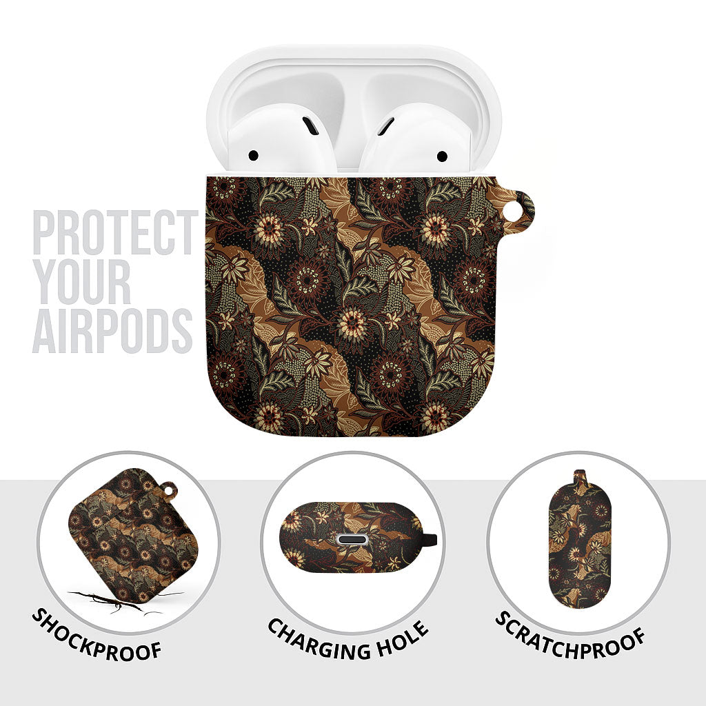 Batik Pedalaman Semen Lereng Style AirPods Case Indonesian Traditional Pattern LT01 - Polynesian Pride