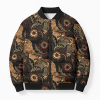 Batik Pedalaman Semen Lereng Style Bomber Puffer Jacket Indonesian Traditional Pattern