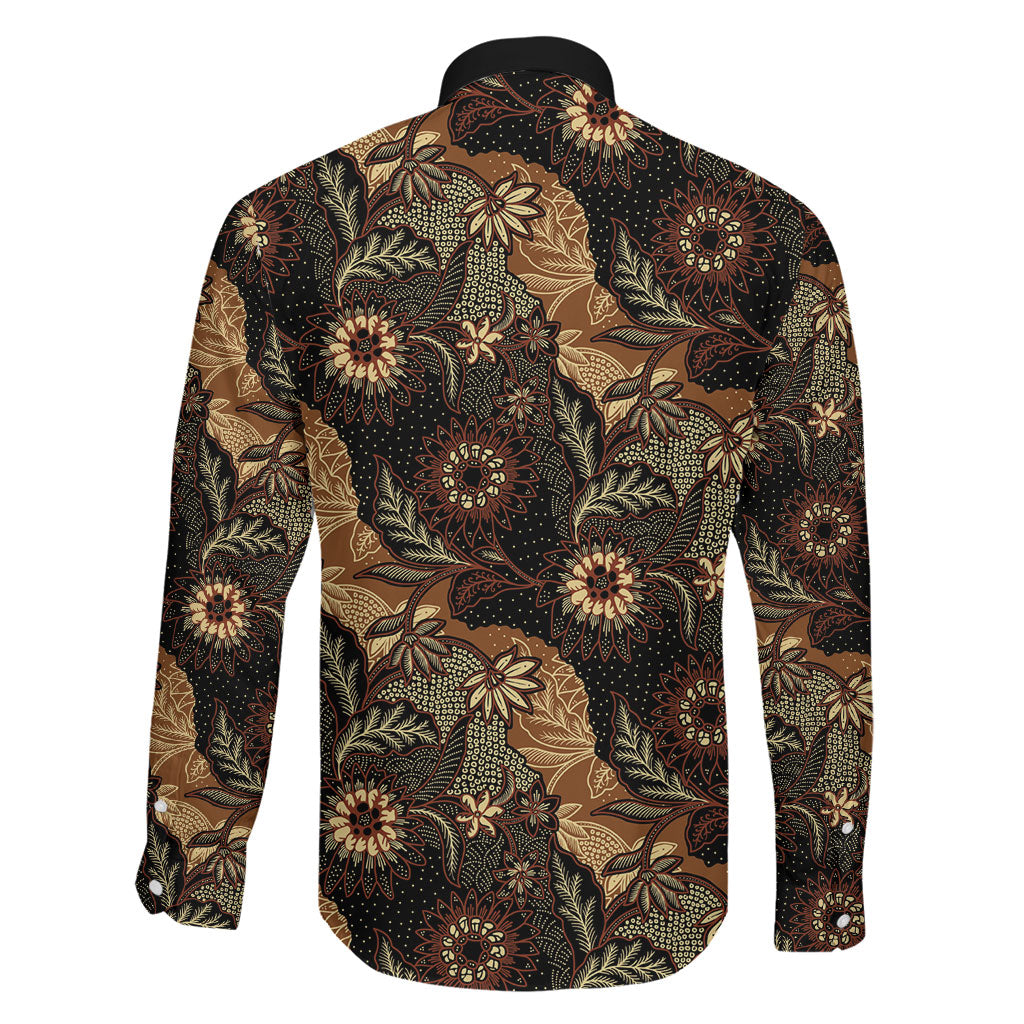 Batik Pedalaman Semen Lereng Style Family Matching Puletasi and Hawaiian Shirt Indonesian Traditional Pattern