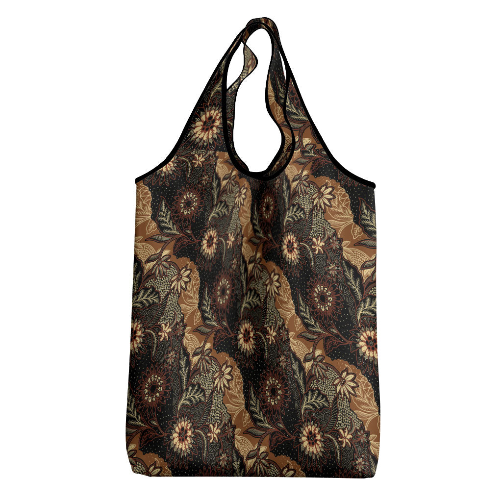 Batik Pedalaman Semen Lereng Style Grocery Bag Indonesian Traditional Pattern LT01 - Polynesian Pride