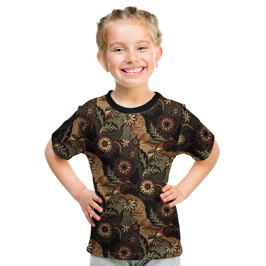 Batik Pedalaman Semen Lereng Style Kid T Shirt Indonesian Traditional Pattern