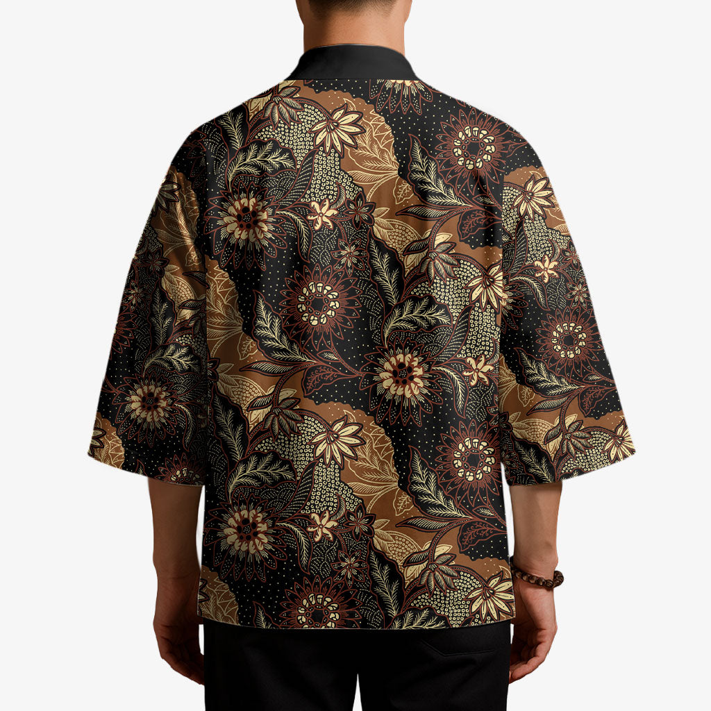 Batik Pedalaman Semen Lereng Style Kimono Indonesian Traditional Pattern