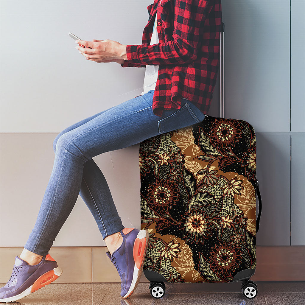 Batik Pedalaman Semen Lereng Style Luggage Cover Indonesian Traditional Pattern