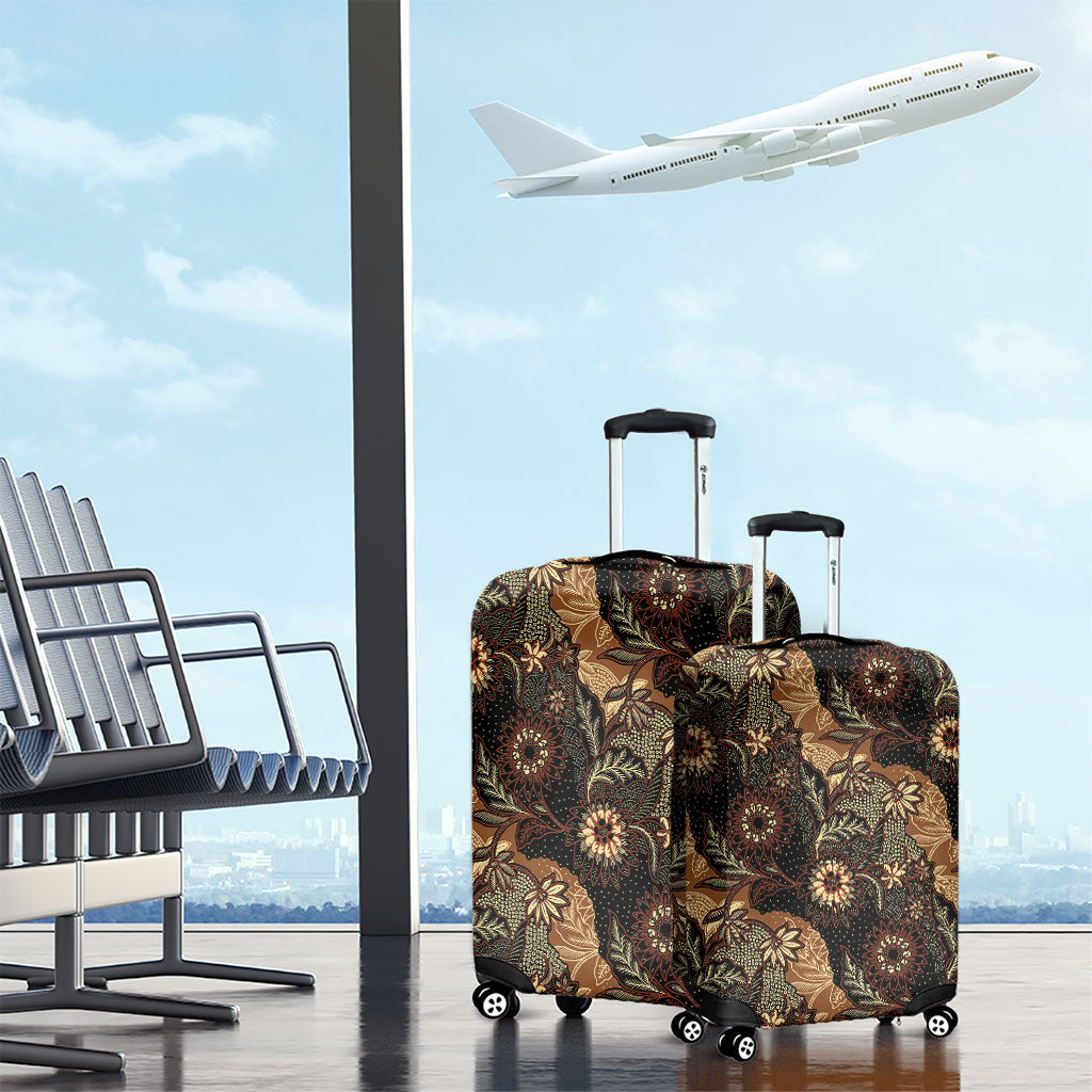 Batik Pedalaman Semen Lereng Style Luggage Cover Indonesian Traditional Pattern
