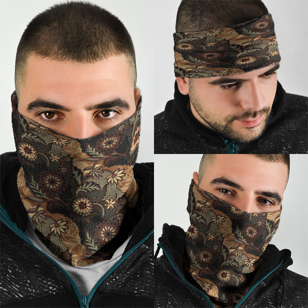 Batik Pedalaman Semen Lereng Style Neck Gaiter Indonesian Traditional Pattern