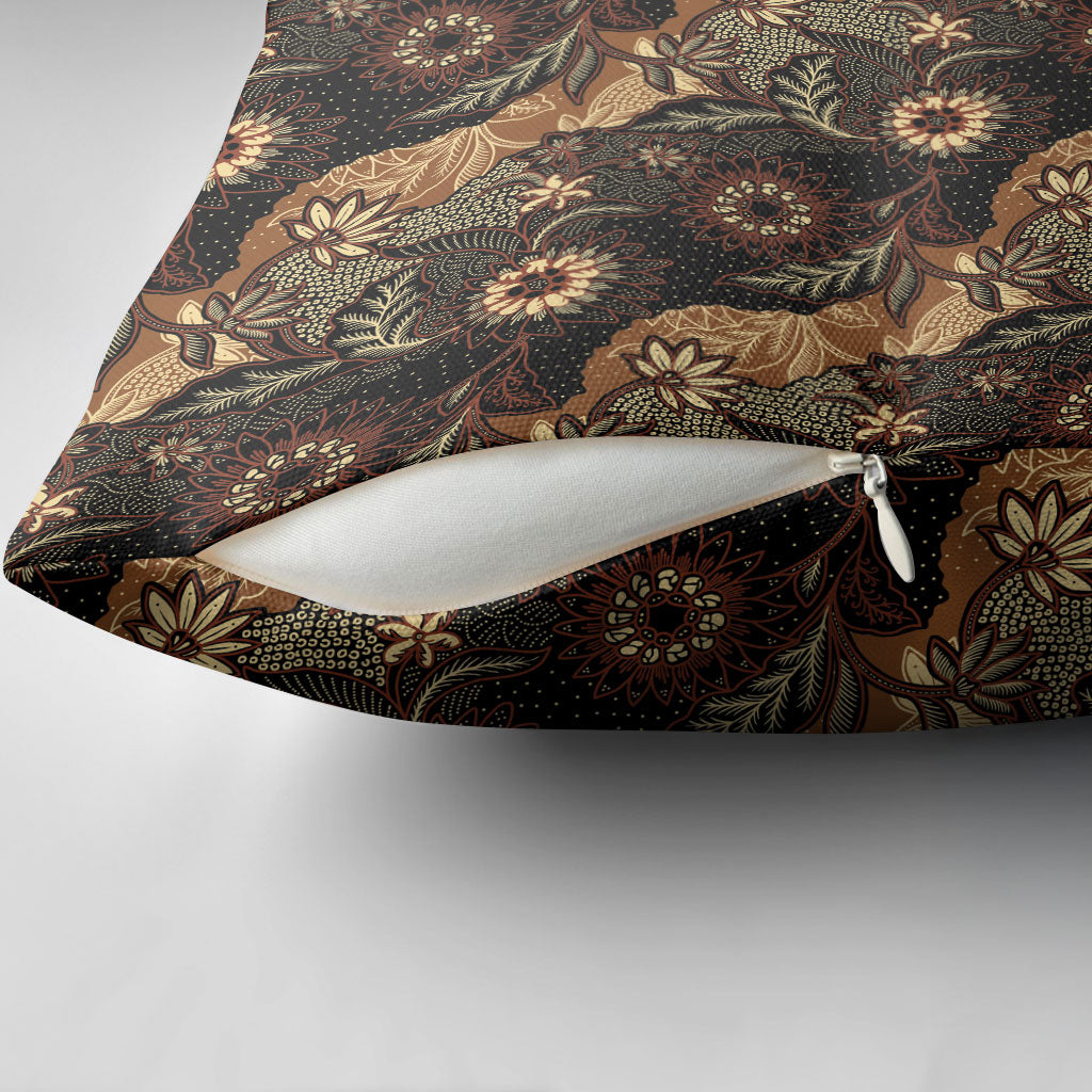 Batik Pedalaman Semen Lereng Style Pillow Cover Indonesian Traditional Pattern LT01 - Polynesian Pride
