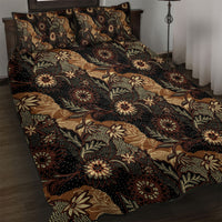 Batik Pedalaman Semen Lereng Style Quilt Bed Set Indonesian Traditional Pattern