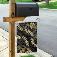 Gold Tropical Leaves Hawaii Mikioi Lei Garden Flag Luxury Stylized - Polynesian Pride