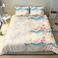 Beige Hawaii Lei Seashells Starfish Bedding Set Sandy Sylized - Polynesian Pride