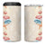 Beige Hawaii Lei Seashells Starfish 4 in 1 Can Cooler Tumbler Sandy Sylized - Polynesian Pride