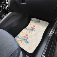 Beige Hawaii Lei Seashells Starfish Car Mats Sandy Sylized - Polynesian Pride