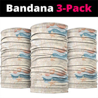 Beige Hawaii Lei Seashells Starfish Neck Gaiter Sandy Sylized - Polynesian Pride